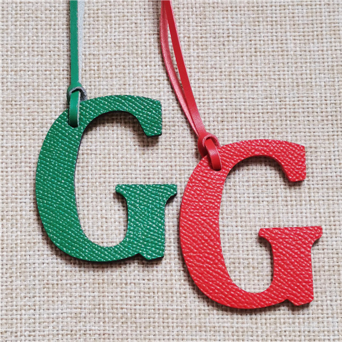 Women Accessories Name In English - ตัวอักษรภาษาอังกฤษ G ตัวอักษร Cowhide Pu หนังชื่อเริ่มต้น