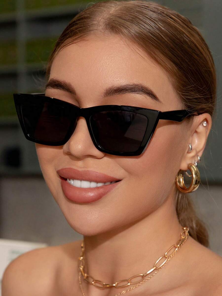 Women'S Accessories Designer - แว่นตาแฟชั่นทรงแคทอายกรอบพลาสติกสไตล์วินเทจ ดีไซน์ยูนิเซ็กส์ อุปกรณ์เสริมชายหาดสำหรับผู้หญิง แว่นกันแดดพื้นฐานสำหรับฤดูใบไม้ร่วงและฤดูหนาว