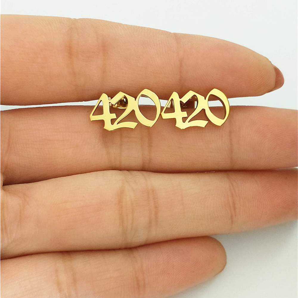 Women Accessories Name In English - CUSTOM Old ภาษาอังกฤษจํานวนต่างหูสแตนเลสส่วนบุคคลปรับแต่งต่างหูอุปกรณ์เสริมสําหรับผู้หญิงผู้ชาย
