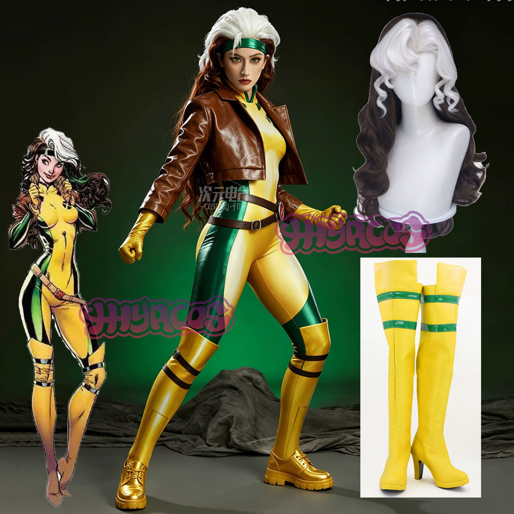 Women'S Yellow Accessories - อะนิเมะแอนนา มารีคอสเพลย์เครื่องแต่งกายเกมผู้หญิงสีเหลืองชุดบอดี้สูทคอสเพลย์ RRoguee ชุดวิกผมฮาโลวีนรองเท้าอุปกรณ์เสริม