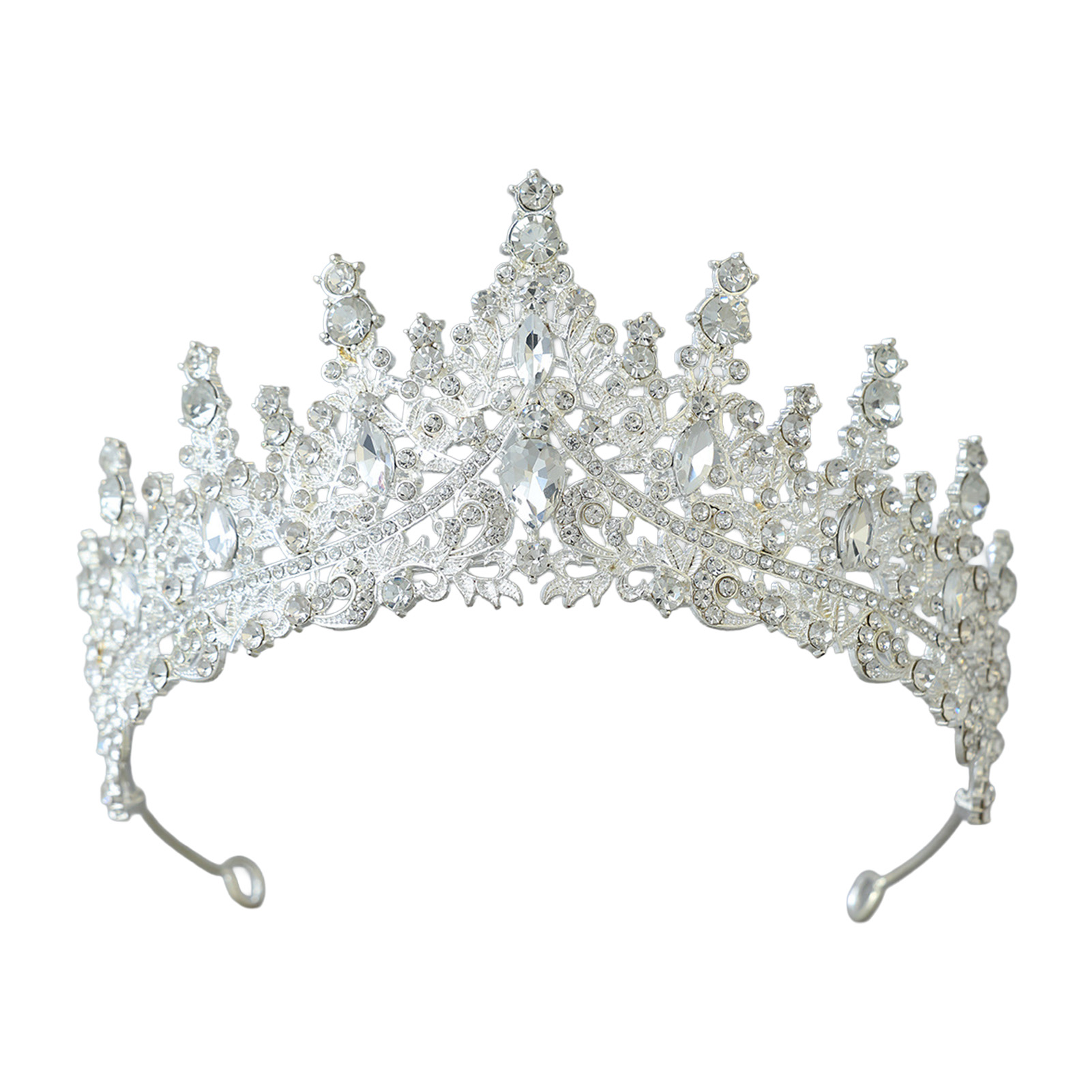 Women'S Accessories And Jewelry - มงกุฎเจ้าสาวประดับเพชรระยิบระยับสำหรับงานแต่งงาน เครื่องประดับผมคริสตัลอัลลอยด์ อุปกรณ์เสริมงานปาร์ตี้เจ้าหญิงสุดหรู