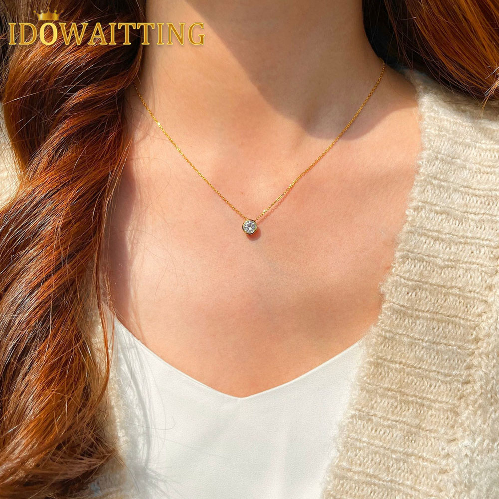 Charm Necklace Dainty - สร้อยคอเงินแท้ 925 ประดับเพชร CZ รูปหัวใจและดาวน่ารักตลอดกาล ดีไซน์เรียบหรู