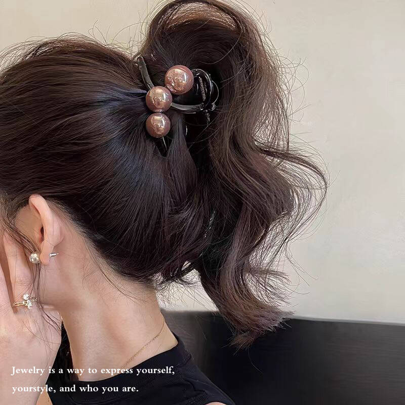 กิ๊บติดผมรูปไข่มุกเกาหลีสำหรับ - Hair Claw Clip Set บทวิจารณ์และราคา