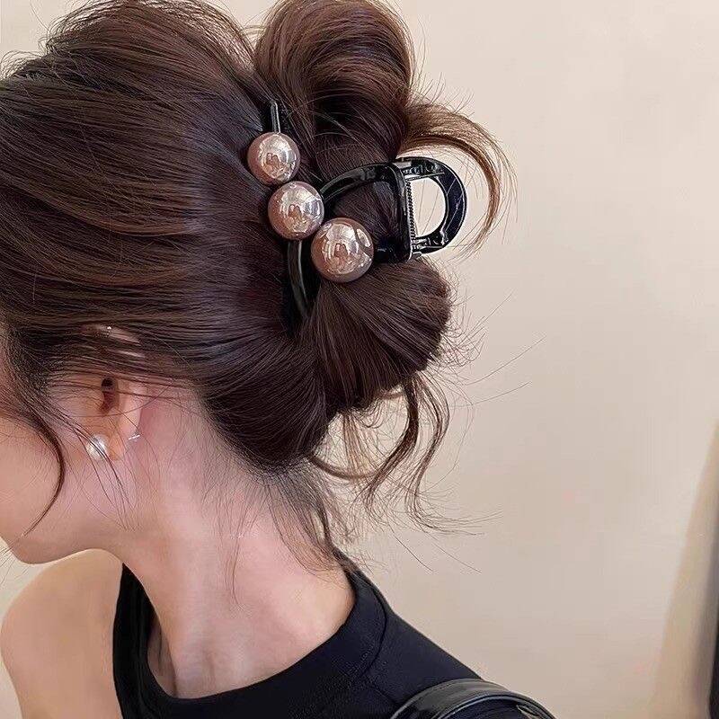 กิ๊บติดผมรูปไข่มุกเกาหลีสำหรับ - Hair Claw Clip Set บทวิจารณ์และราคา