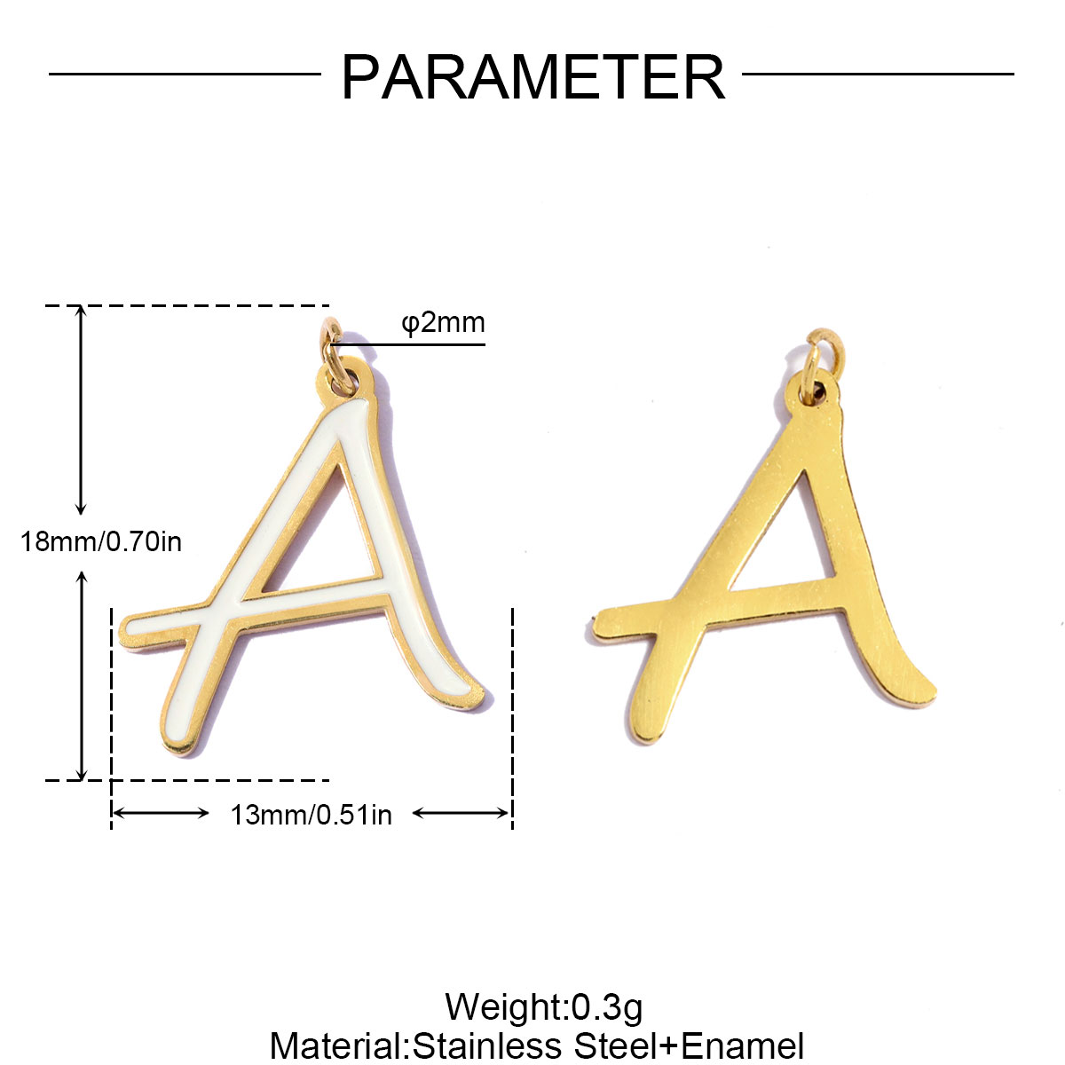 จี้ตัวอักษรภาษาอังกฤษ A-Z ทำจา - Women Accessories Name In English บทวิจารณ์และราคา