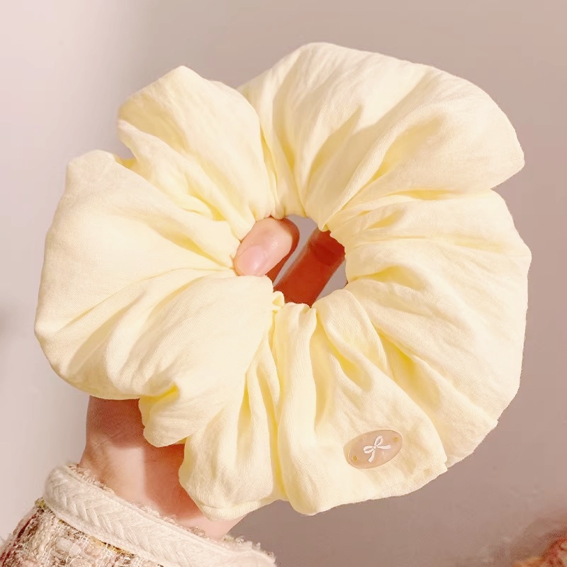 2 ชิ้น/เซ็ต ยางรัดผมผ้าฝ้ายแบบ - Women'S Yellow Accessories บทวิจารณ์และราคา