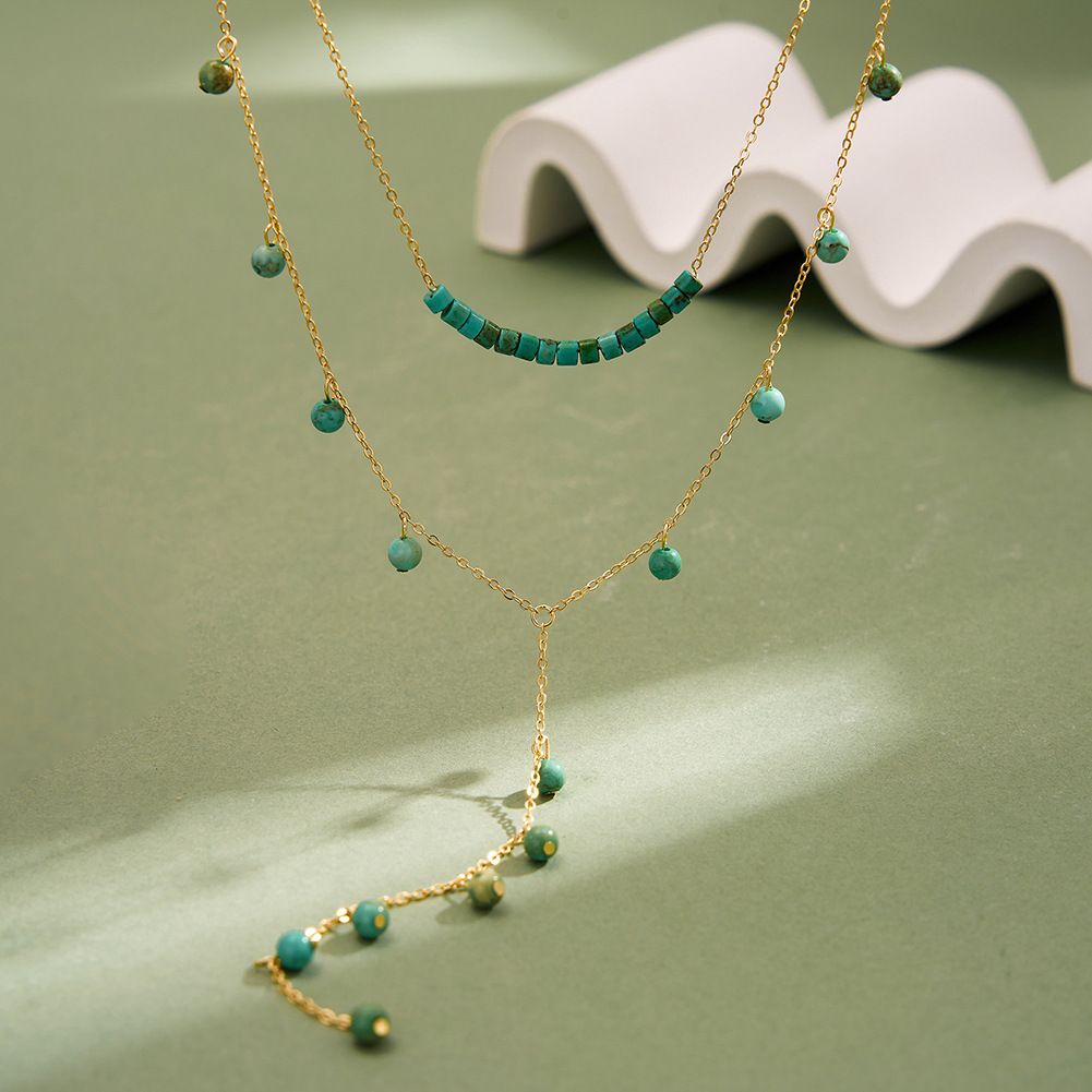 สร้อยคอเงินแท้ 925 ประดับเทอร์ - Charm Necklace Dainty บทวิจารณ์และราคา