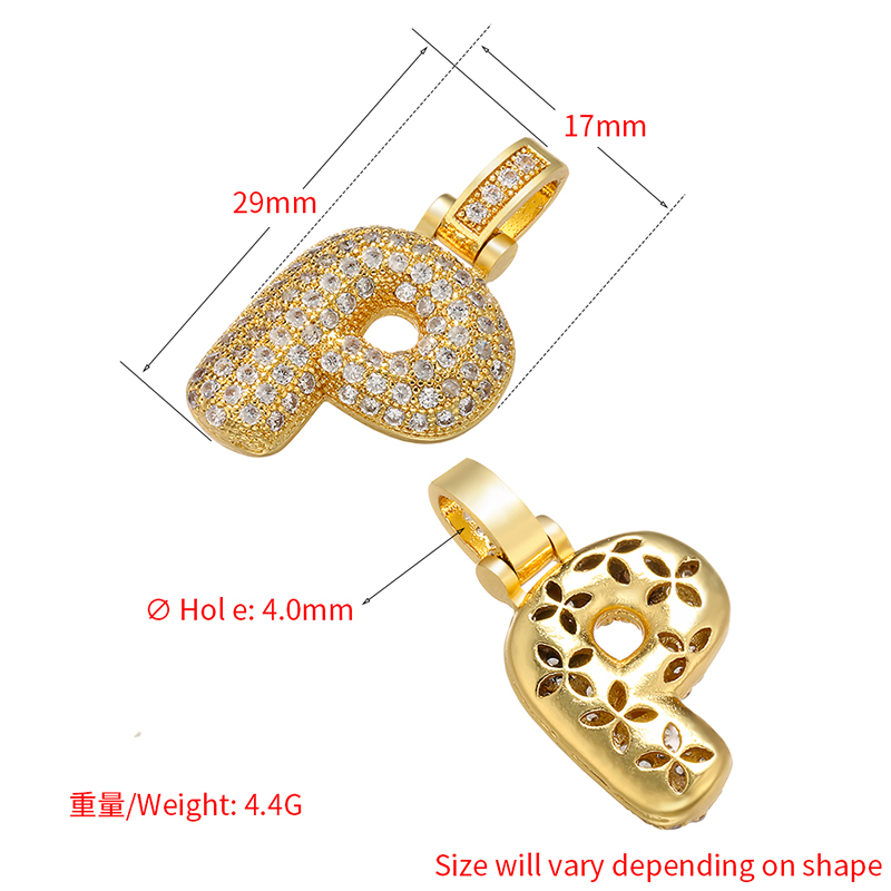 จี้ตัวอักษรสีเงินขนาด 20x29 มม - Charm Necklace Dainty บทวิจารณ์และราคา