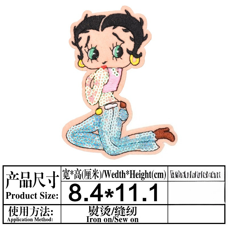 แพทช์เบ็ตตี้ บู๊พ พิมพ์ลายการ์ - Women'S Accessories Clothing บทวิจารณ์และราคา