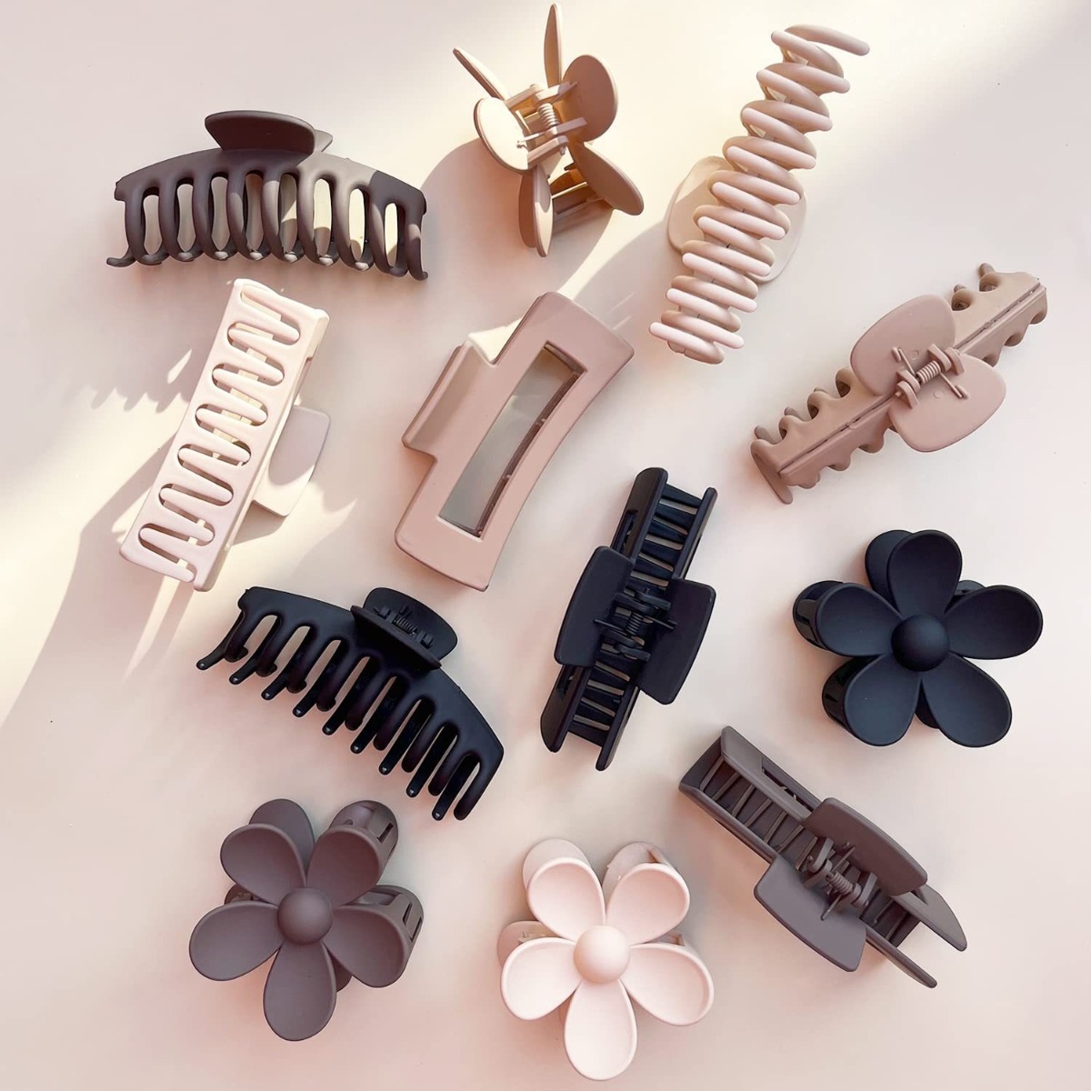 ชุดกิ๊บหนีบผมพลาสติกโทนสีกลาง  - Hair Claw Clip Set บทวิจารณ์และราคา