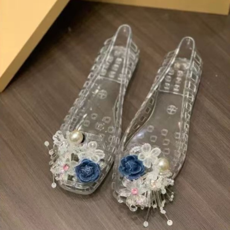 ออกแบบรองเท้า Glamour PVC โปร่ - Women'S Accessories Designer บทวิจารณ์และราคา