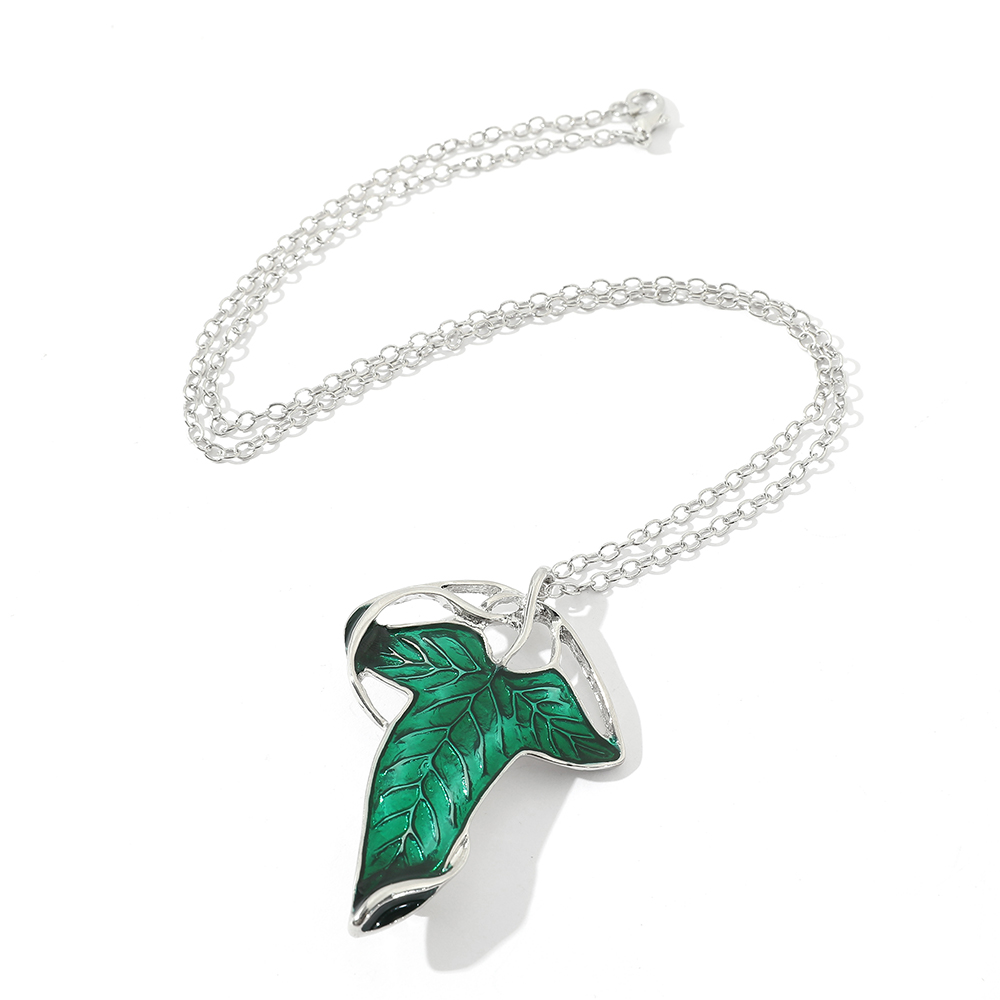 สร้อยคอจี้ใบไม้สีเขียวสไตล์วิน - Women Accessories Trending บทวิจารณ์และราคา