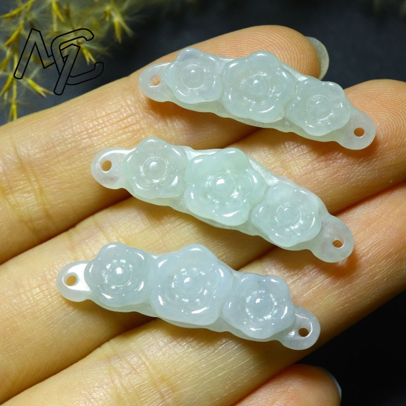 1 ชิ้น จี้หยกธรรมชาติรูปดอกไม้ - Women'S Accessories And Jewelry บทวิจารณ์และราคา