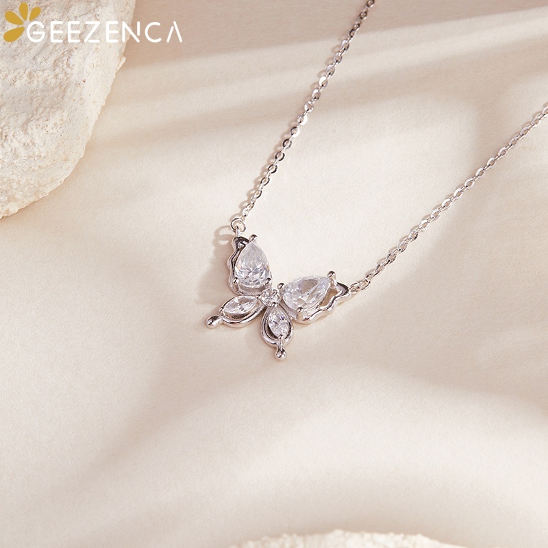 GEEZENCA 925 เงินสเตอร์ลิงคิวบ - Charm Necklace Dainty บทวิจารณ์และราคา