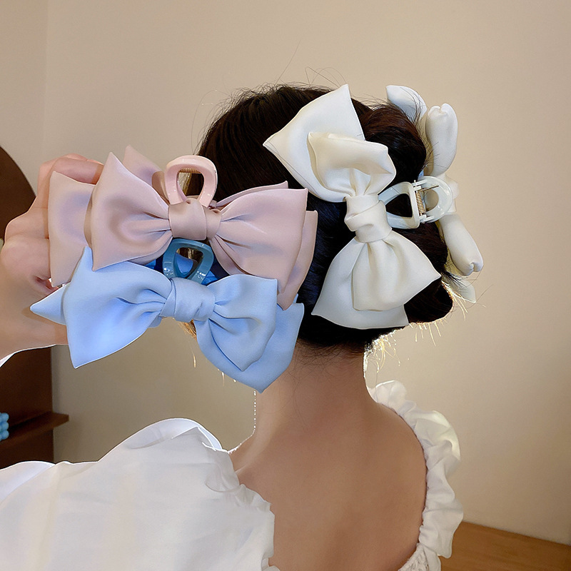 กิ๊บติดผมรูปโบว์ขนาดใหญ่ กิ๊บห - Hair Claw Clip Set บทวิจารณ์และราคา
