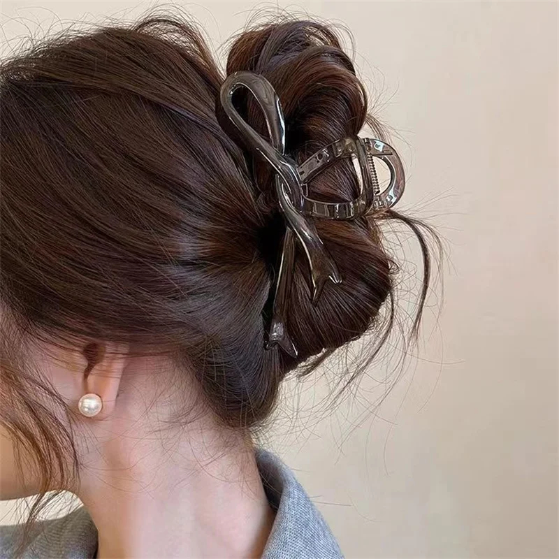 กิ๊บติดผมริบบิ้นอะคริลิคขนาด 1 - Hair Claw Clip Set บทวิจารณ์และราคา