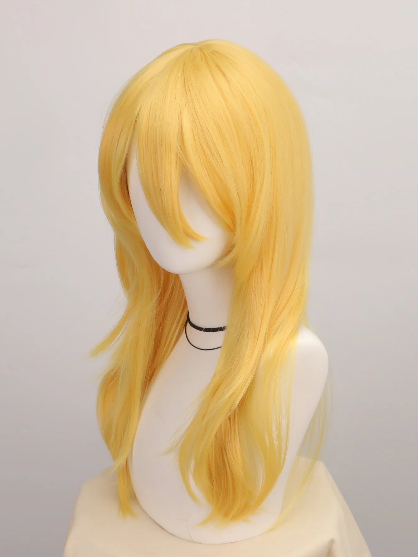 วิกผมยาวสีเหลืองลอนใหญ่สำหรับค - Women'S Yellow Accessories บทวิจารณ์และราคา