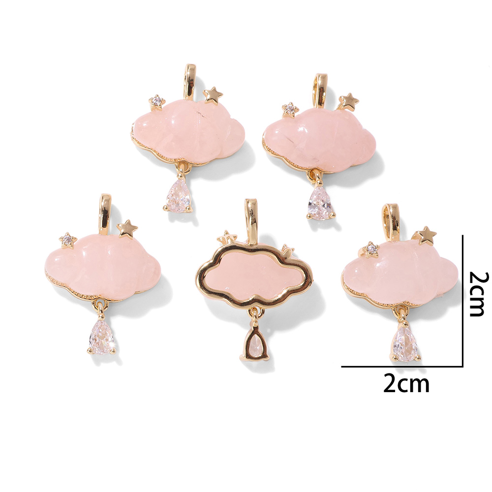 จี้หินควอตซ์ธรรมชาติ 1 ชิ้น ลา - Charm Necklace Dainty บทวิจารณ์และราคา