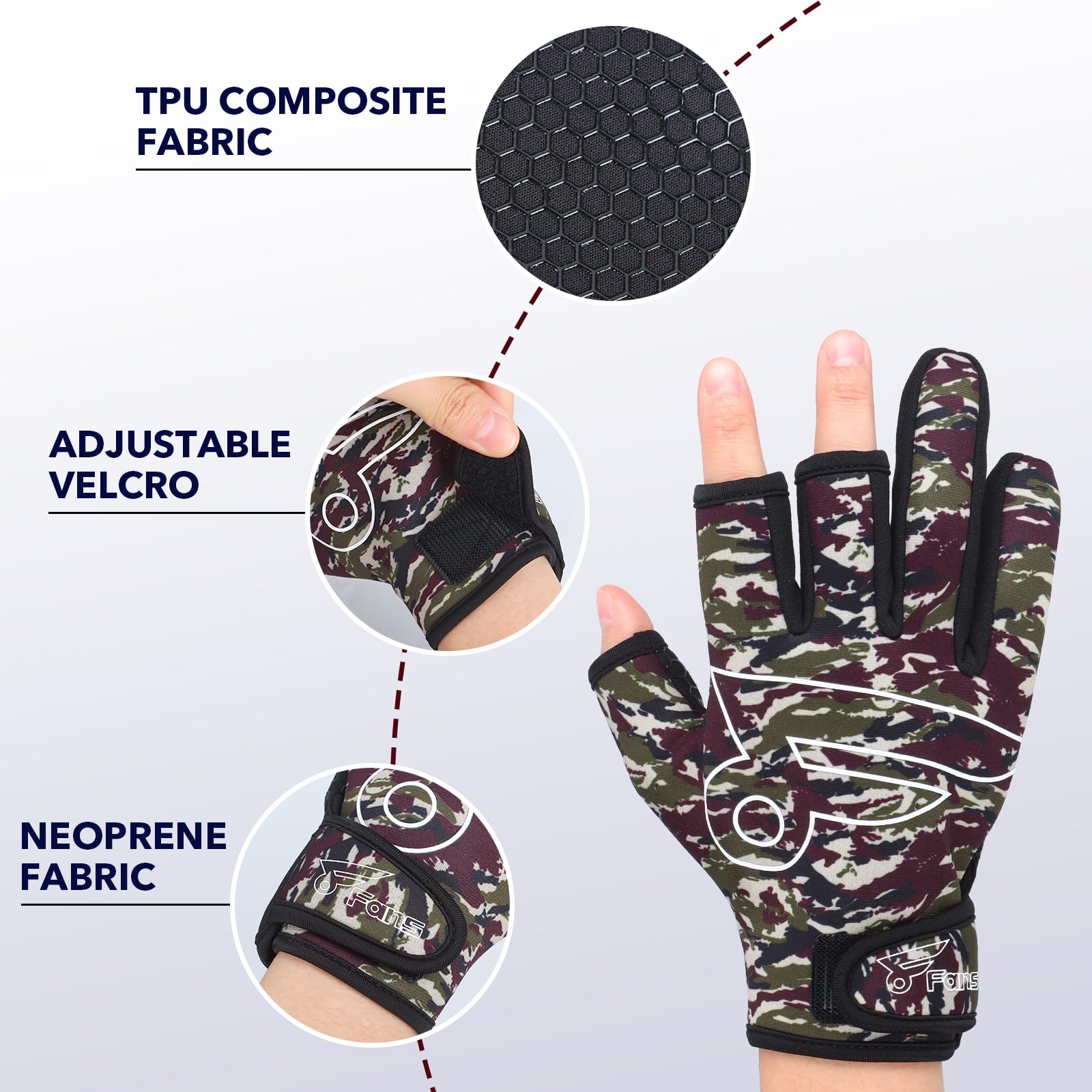 ถุงมือตกปลา 8 แฟน - ถุงมือเปิด - Women'S Kayak Accessories บทวิจารณ์และราคา