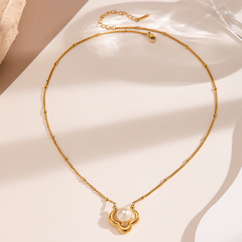 สร้อยคอจี้มุกเมฆมงคลสไตล์จีนสำ - Charm Necklace Dainty บทวิจารณ์และราคา