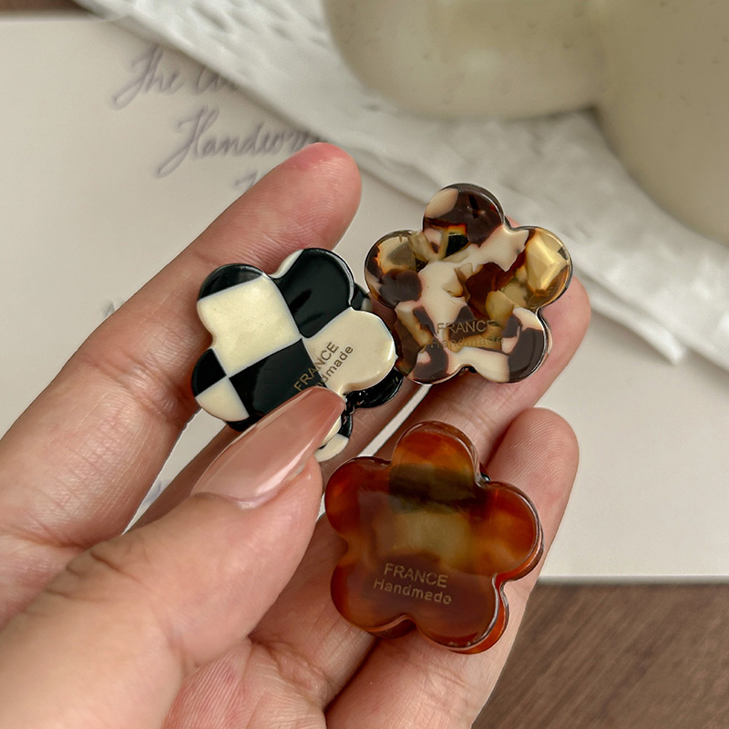 ชุดกิ๊บติดผมอะซิเตทลายดอกไม้สุ - Hair Claw Clip Set บทวิจารณ์และราคา