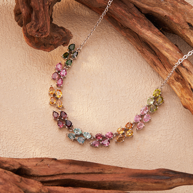 สร้อยคอเงินแท้ 925 ประดับพลอยท - Charm Necklace Dainty บทวิจารณ์และราคา
