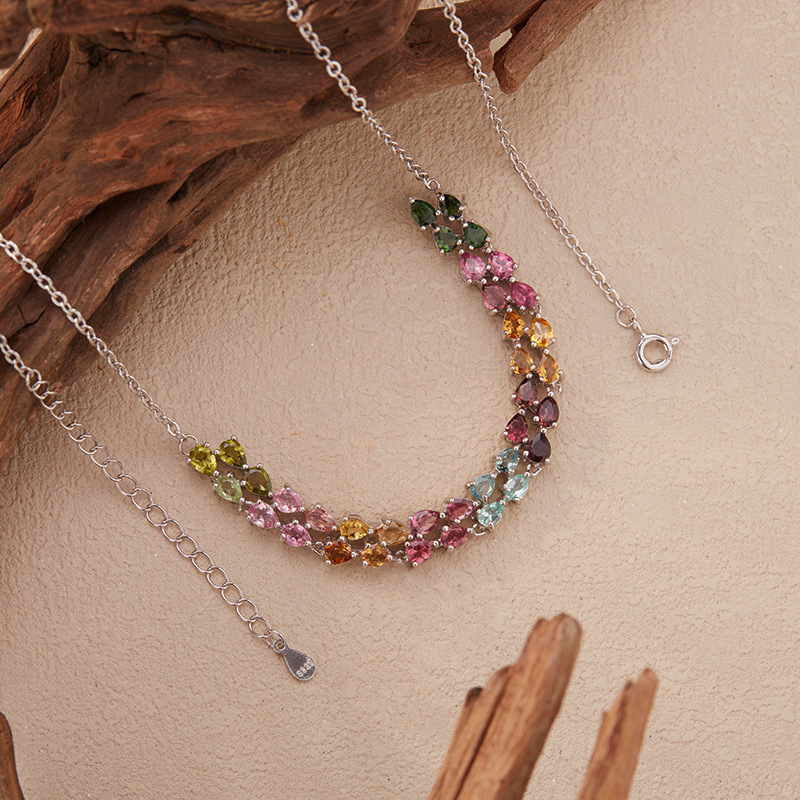 สร้อยคอเงินแท้ 925 ประดับพลอยท - Charm Necklace Dainty บทวิจารณ์และราคา